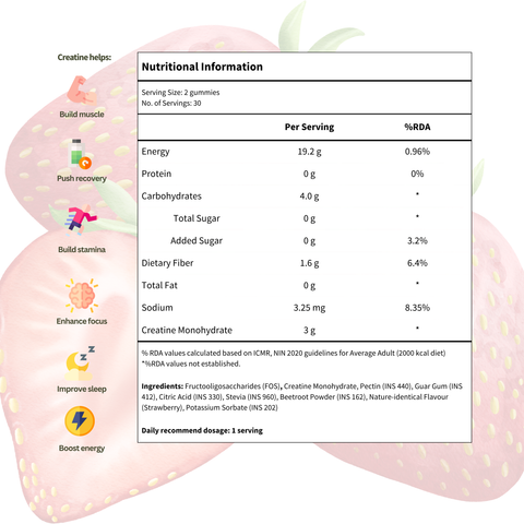 Creatine Gummies - Strawberry